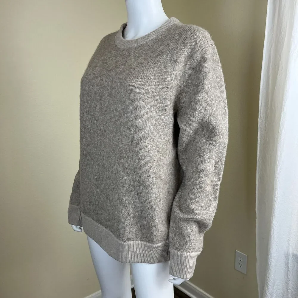 Wallace & Barnes Unisex Wool Llama Alpaca Crewneck Sweater Outdoor Casual Winter